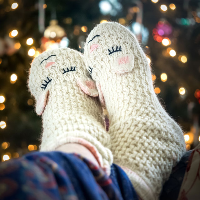 就寝用ソックス